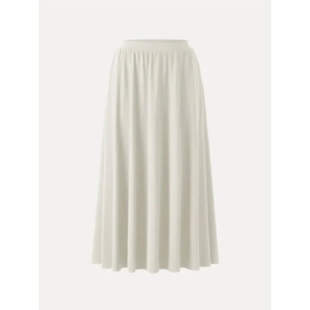 OGL Light Cotton Stretch Maxi Umbrella Skirt Midi Maxi With Pockets NWT Small - Picture 1 of 11